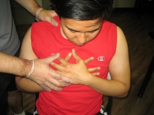 One of the first signs of coronary heart disease which is also called (CHD) can be chest pain. 