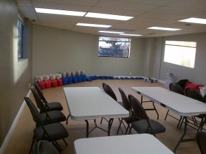 First aid certification classroom in Calgary