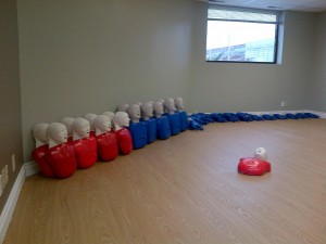 First aid training room in Saskatoon